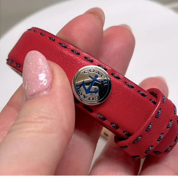 Coach Nautical Leather Bracelet NWOT - Picture 3 of 6